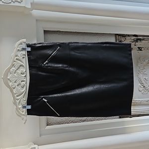 ZARA leather pencil skirt